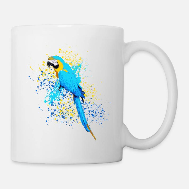 Perroquet t-shirt - Mug blanc - blanc