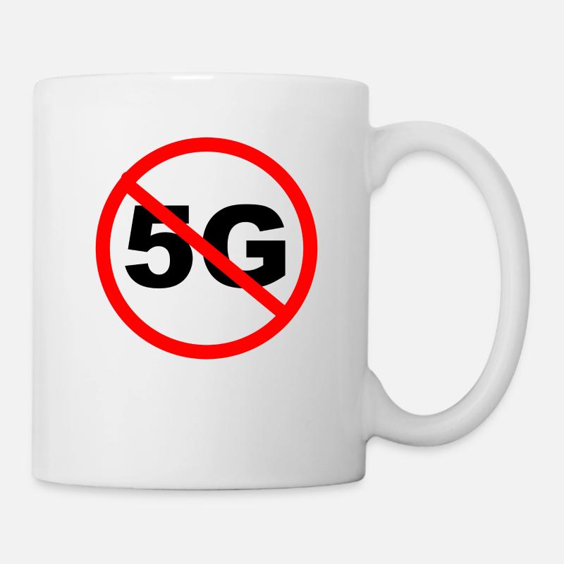 anti 5 G Network - Tasse - Weiß