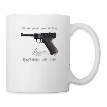 Luger- treffischer seit 1908 - Tasse - Weiß - Rechts