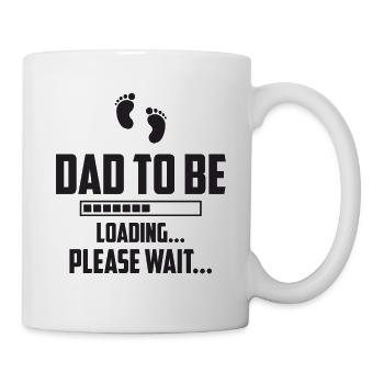 Dad to be Eltern Ladebalken Vater Loading - Tasse - Weiß - Rechts