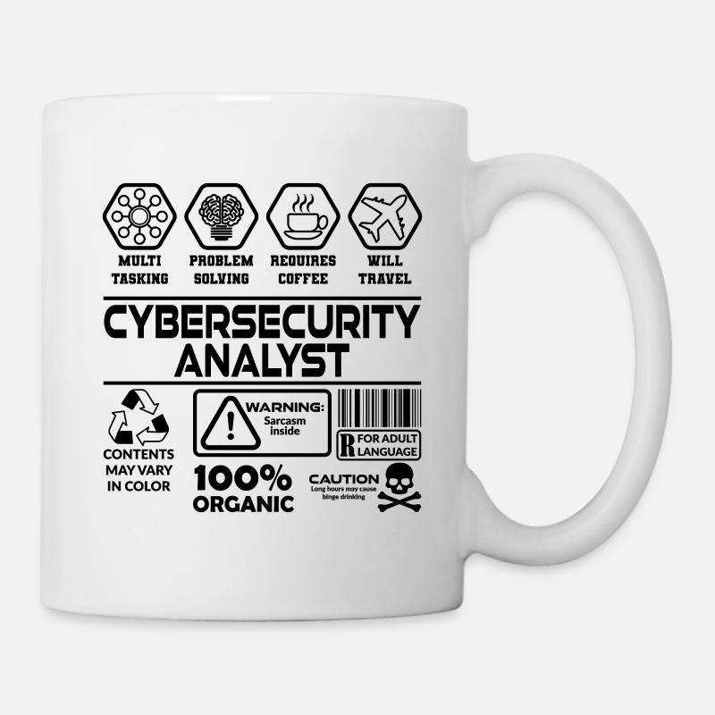 Cybersecurity analyst - Mug - white