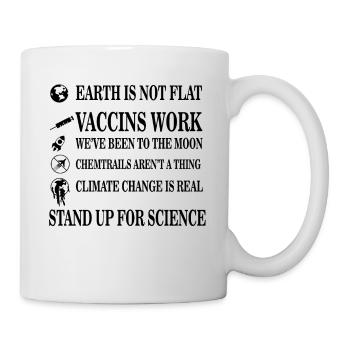 Debout Pour la science - Mug blanc - blanc - Droite