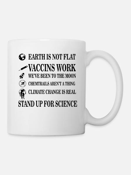 Steh Auf Für Wissenschaft - Tasse - Weiß
