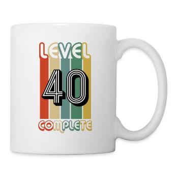 40e anniversaire cadeau de jeu - Mug blanc - blanc - Droite