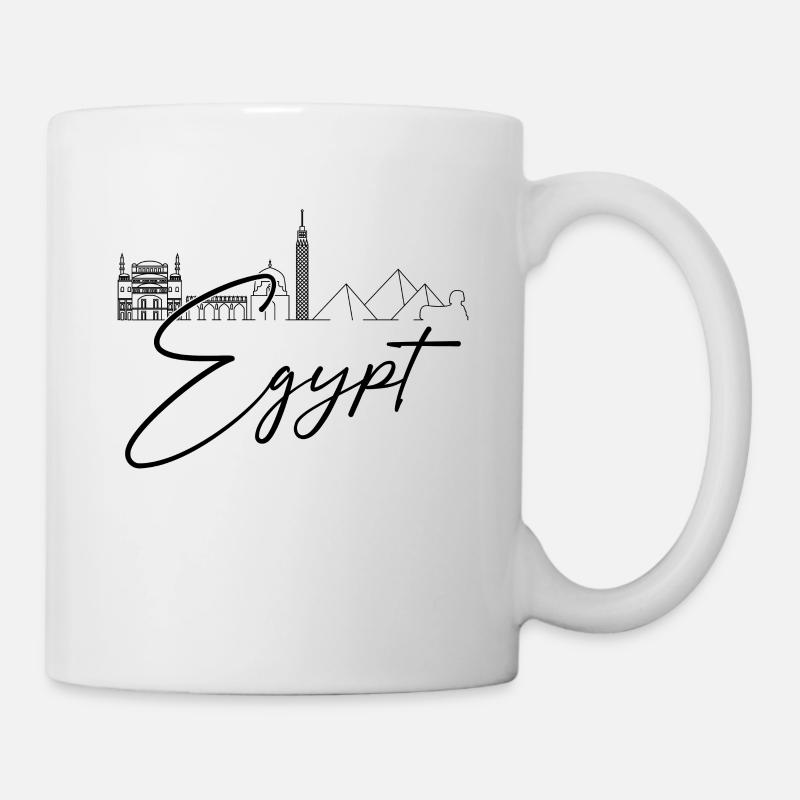 Egypte Egypt Skyline attractions - Mug blanc - blanc