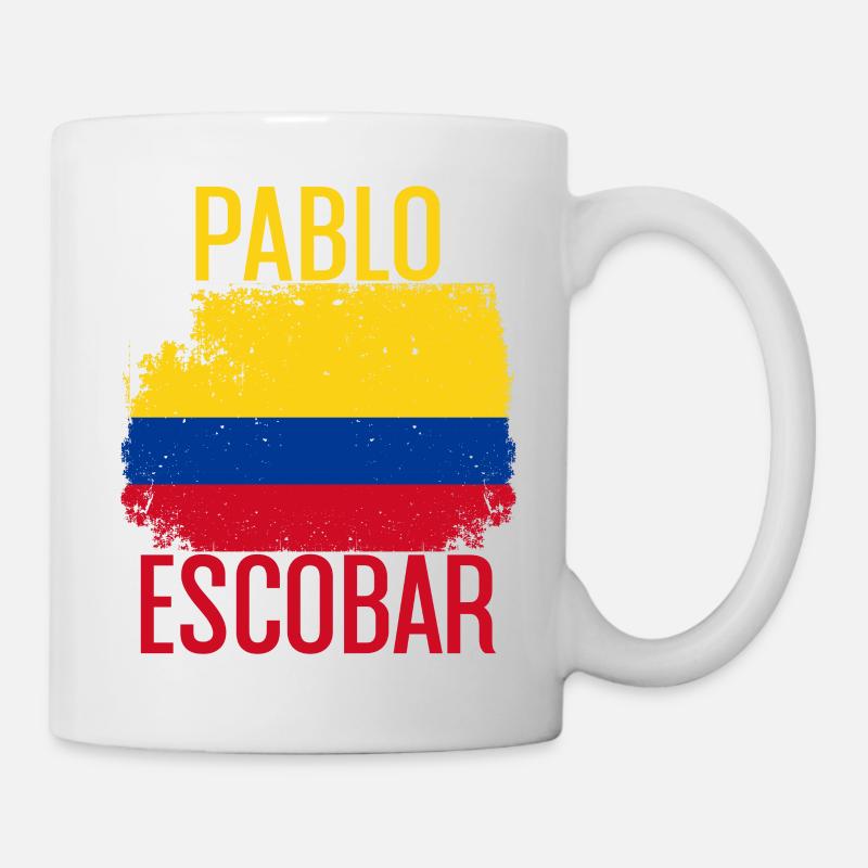 DRAPEAU PABLO ESCOBAR - Mug blanc - blanc