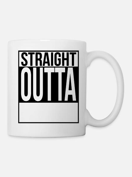 ''CUSTOM'' STRAIGHT OUTTA - Mug - white