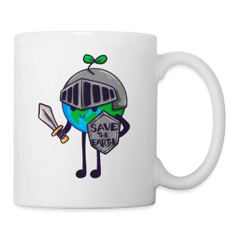Chevalier Sauver La Terre Nature Environnement Enfants Cadeau - Mug blanc - blanc - Droite
