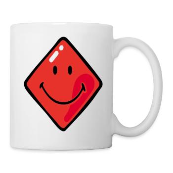 Smiley Diamonds Red - Mug blanc - blanc - Droite
