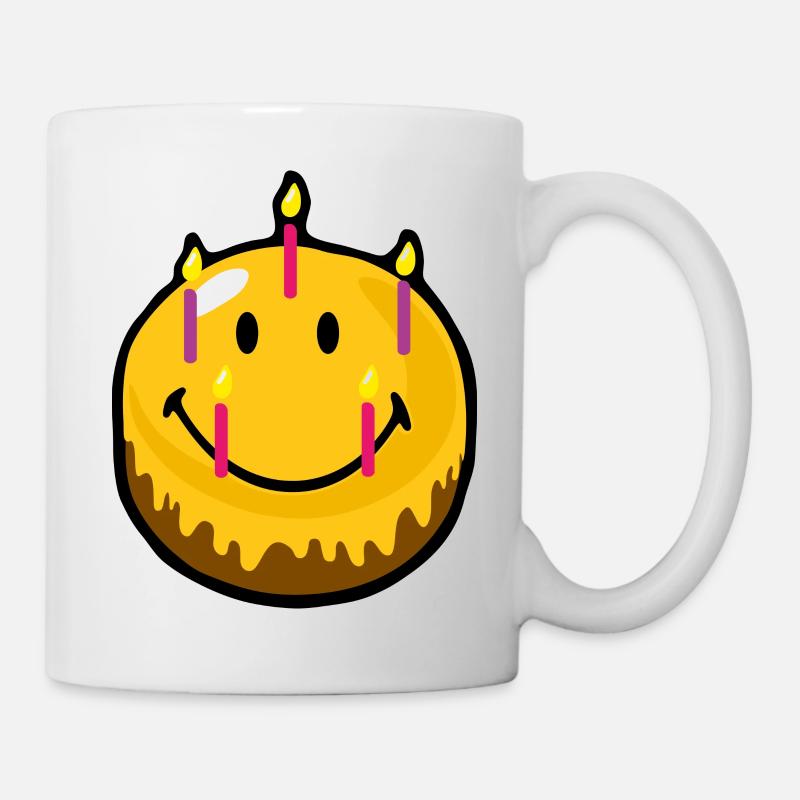 Smiley Birthday Cake - Tasse - Weiß