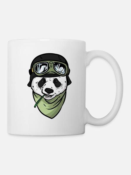 Pilote Ours Panda Aviateur Panda pour pilotes - Mug blanc - blanc