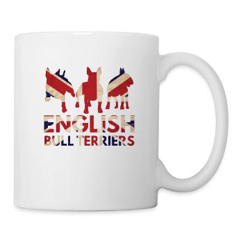 English Bull Terriers Union Jack - Mug - white - Right