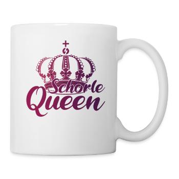 Schorle Queen lustiges Geschenk - Tasse - Weiß - Rechts