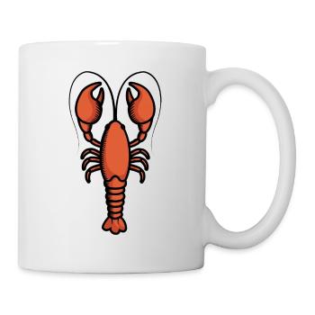 Lobster seafood fish motif - Mug - white - Right