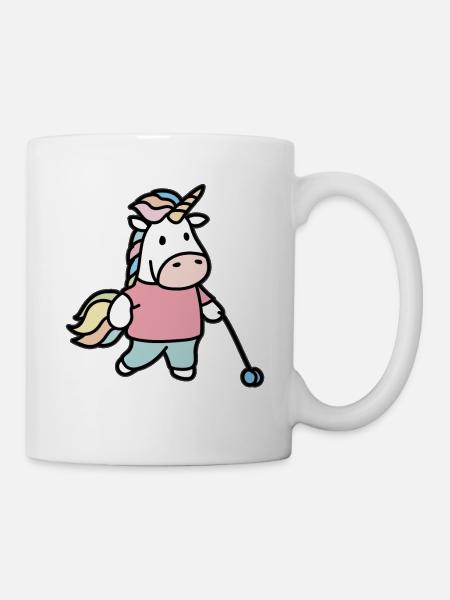 Einhorn mit Jojo - Tasse - Weiß