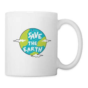 Changement climatique Sauvez la Terre Protection de l'environnement Cadeau - Mug blanc - blanc - Droite
