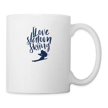 Skier Ski Race Skier Slalom Ski Ski Slalom - Mug - white - Right