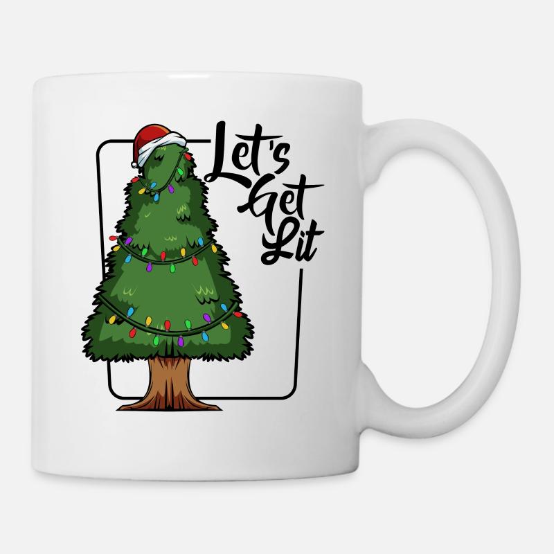 Weihnachtsbaum - Tasse - Weiß