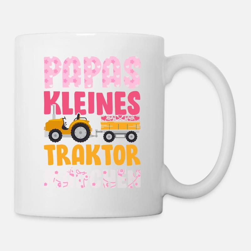 Landwirt Kinder Traktor Geschenk · Traktor Mädchen - Tasse - Weiß