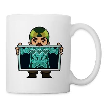 Gamer Herzen Röntgen Lustig - Tasse - Weiß - Rechts