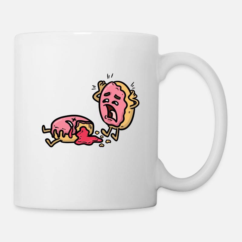 Leckere Donuts Süßigkeiten Backware Donut Shirt - Tasse - Weiß