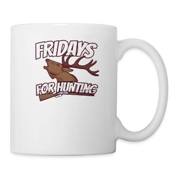 Fridays for Hunting Parodie Freiheit für Jäger - Tasse - Weiß - Rechts