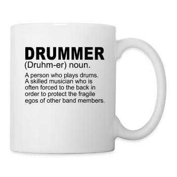 Schlagzeuger Definition - Tasse - Weiß - Rechts