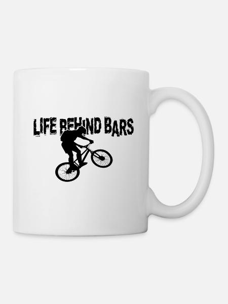 La vie derrière les barreaux BMX - Mug blanc - blanc