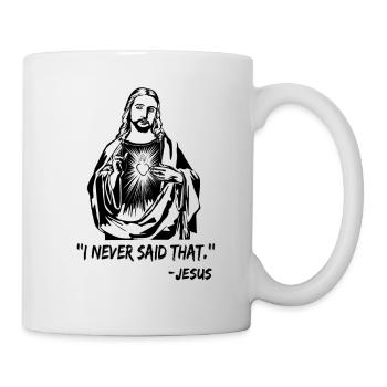 Jesus funny - Mug - white - Right