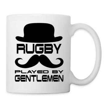 Rugby spielen Gentlemen Sport Hut Bart Männer - Tasse - Weiß - Rechts