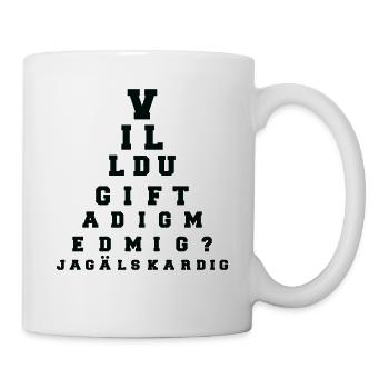 Willst du mich Heiraten Heiratsantrag schwedisch - Tasse - Weiß - Rechts