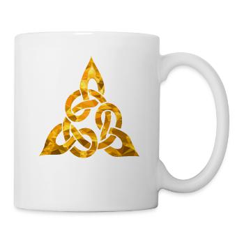 Keltischer Knoten - Tasse - Weiß - Rechts