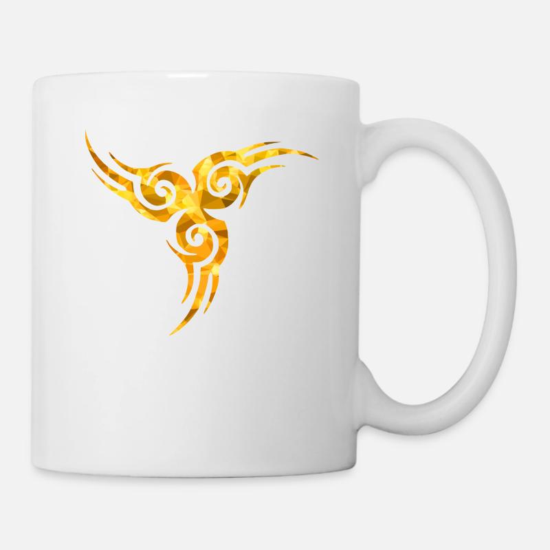 Tatouage celtique or - Mug blanc - blanc