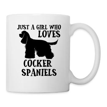 Cocker Spaniel Design for Girls & Women - Mug - white - Right