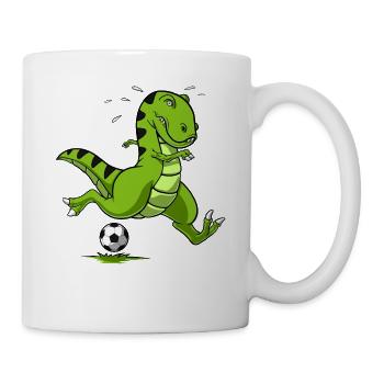T-Rex Dinosaur Football - Mug - white - Right