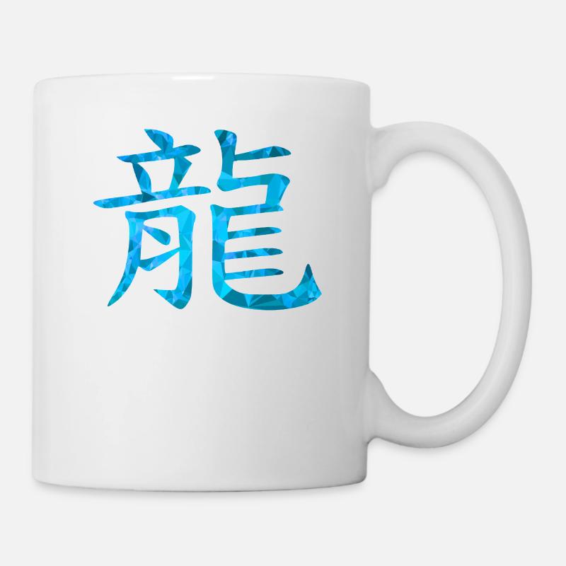 Chinesisch Drache - Tasse - Weiß