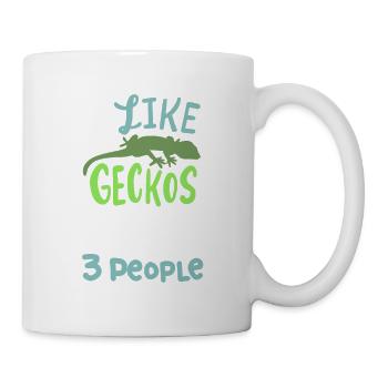 Gecko Echsel Reptil Salamander Natur Geschenk - Tasse - Weiß - Rechts