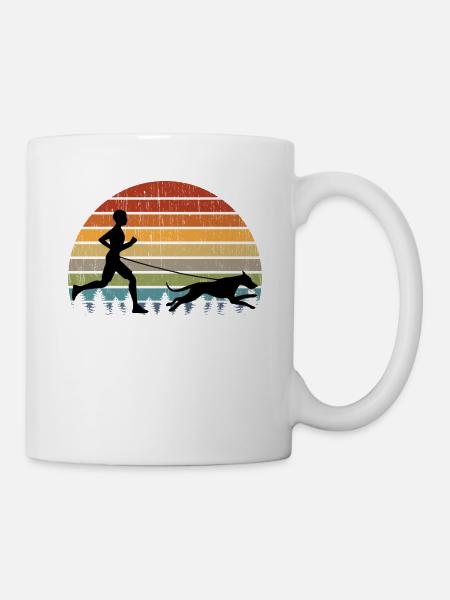 canicross Hundesport Zughundesport - Tasse - Weiß