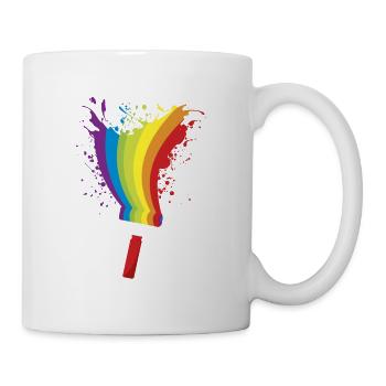 Rouleau à peinture Vivid Color - Mug blanc - blanc - Droite