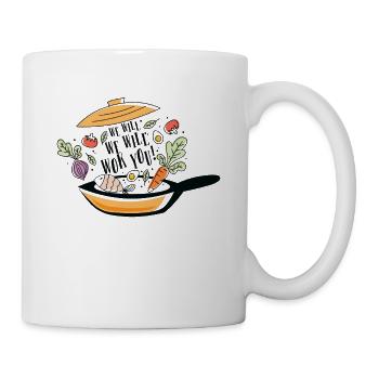 Nous voulons vous Wok - Mug blanc - blanc - Droite