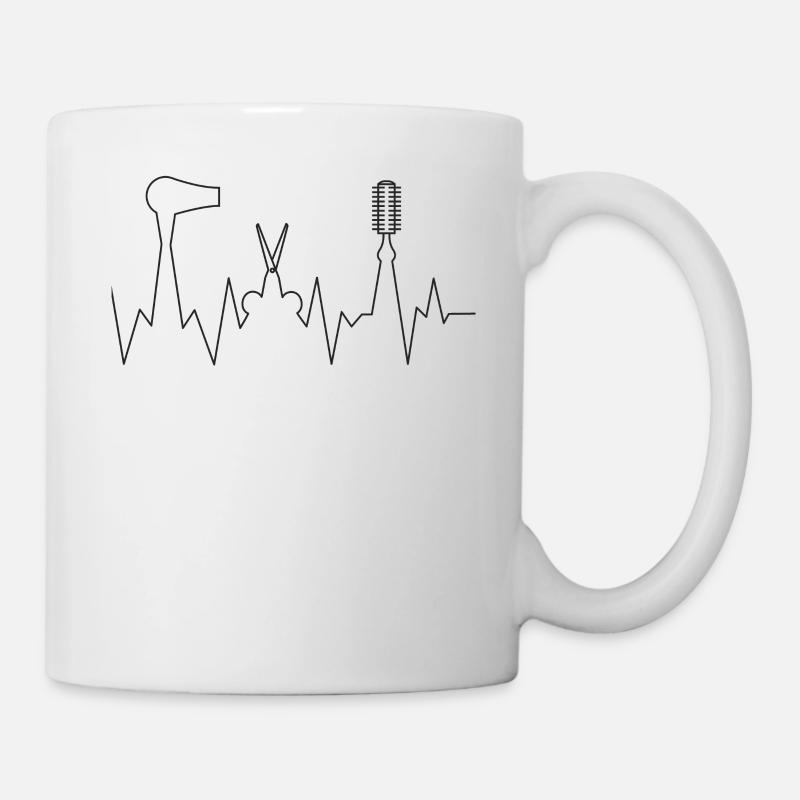 coiffeur - Mug blanc - blanc