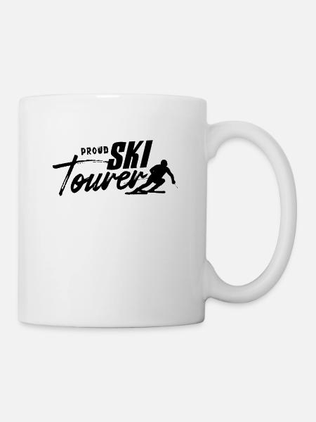 Tour Skibergsteigen Skitourengehen Skitouren Ski - Tasse - Weiß