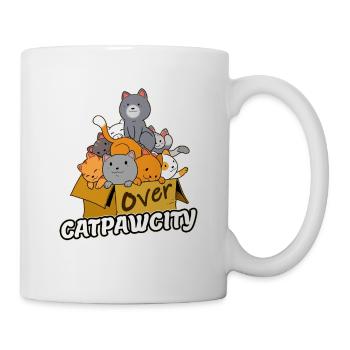 Overcapacity capacity Crowded cats kitten - Mug - white - Right