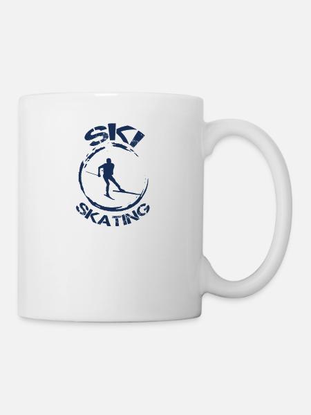 Patineurs Ski ski patineur Sport - Mug blanc - blanc