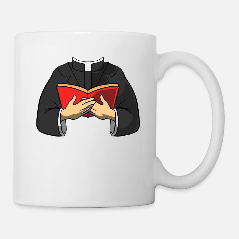 Priester Halloween Kostüm Geschenk I Halloween - Tasse - Weiß