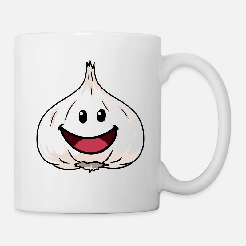 Ail Heureux Oignons Légumes Oignons sains - Mug blanc - blanc