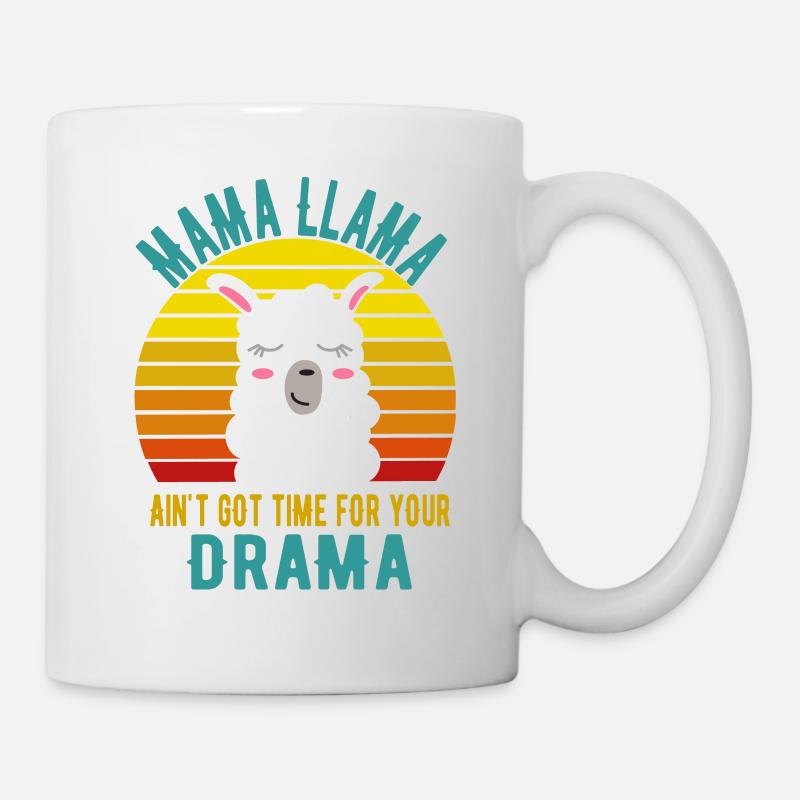 Mama Lama - Tasse - Weiß