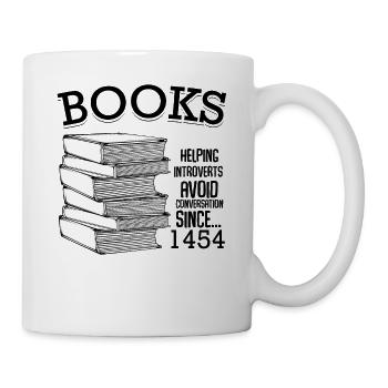 Livre Funny Sayings Lire Plus Gift - Mug blanc - blanc - Droite