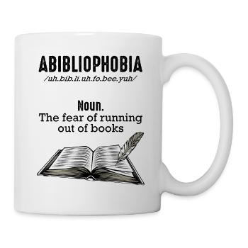 Abibliophobia books reading saying reader gift - Mug - white - Right