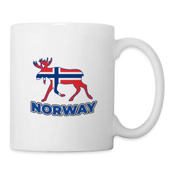Norwegen Elch - Tasse - Weiß - Rechts
